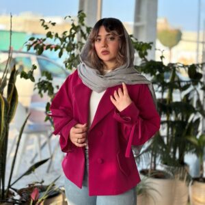 کت عروسکی مازراتی سرخابی تیره