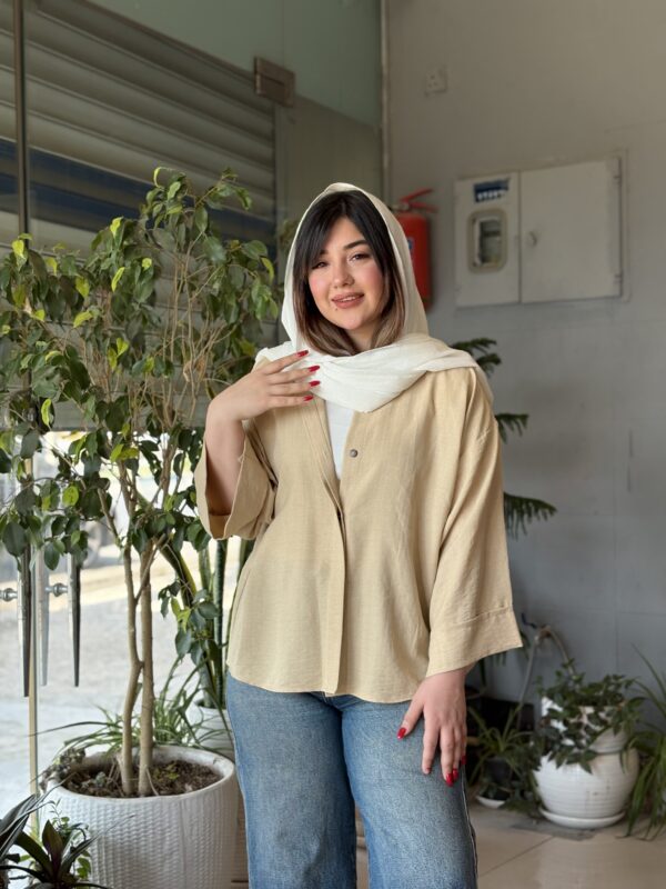 شومیز۲۵۶ کرم استخونی (شانتون ابشاری)